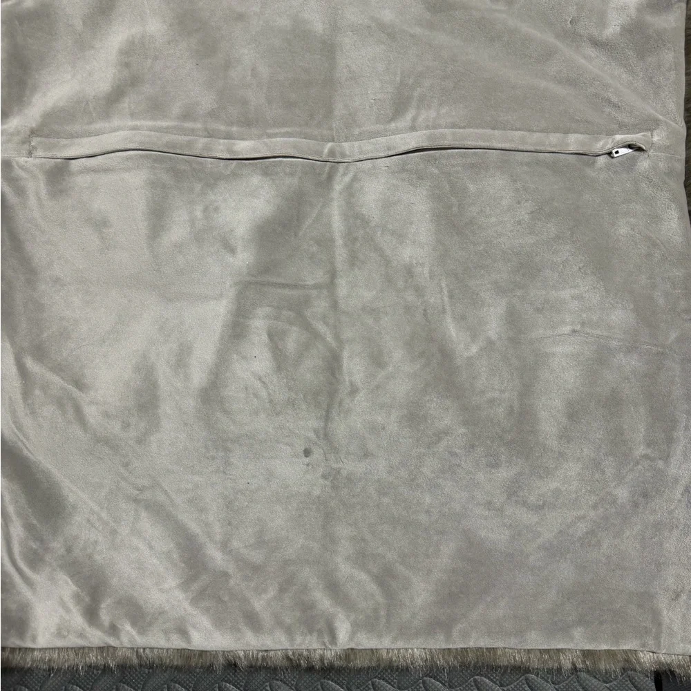 2 IKEA Faux Fur Pillow Cases
